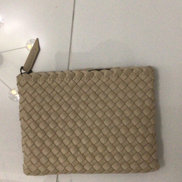 Naghedi Taupe Woven Clutch - Picture 8 of 9
